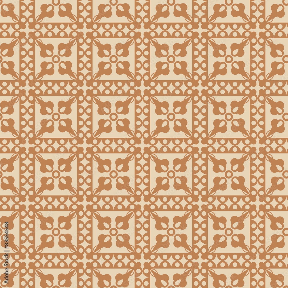 Seamless geometric floral pattern Seamless geometric floral pattern