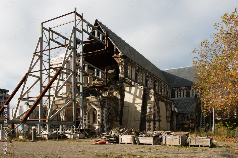 Christchurch Cathedral demolished by earthquake in February 2010