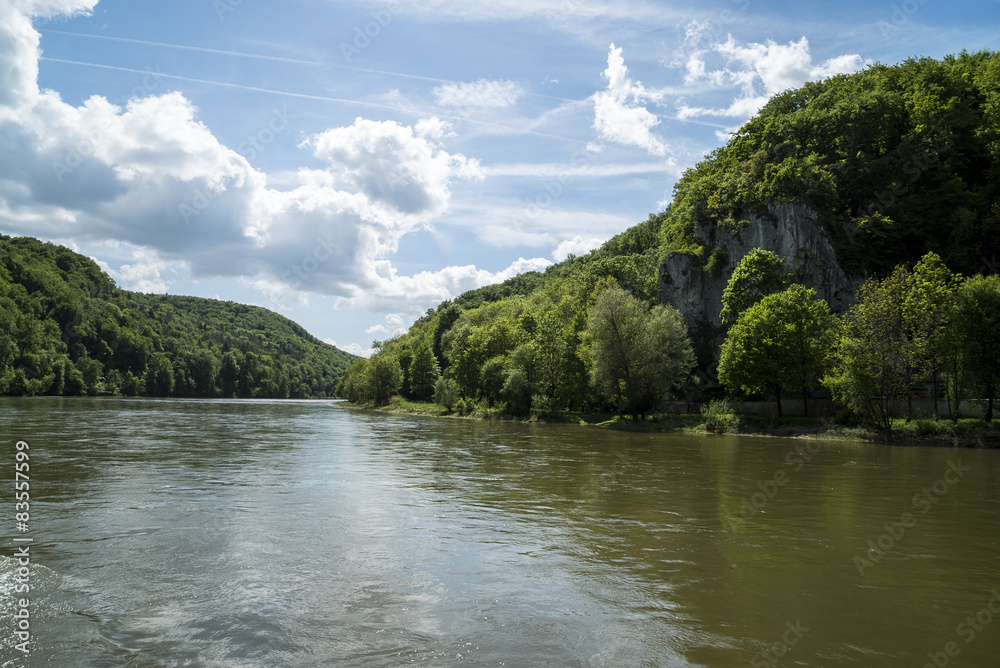 Donaudurchbruch bei Kehlheim in Niederbayern