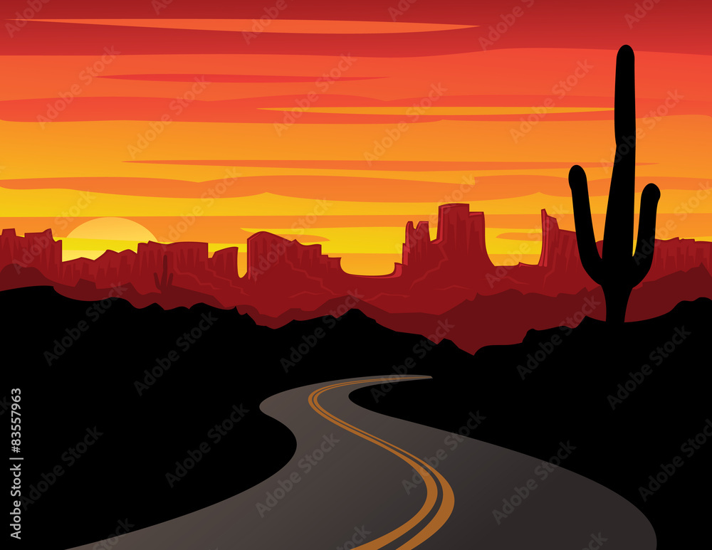 Desert sunset
