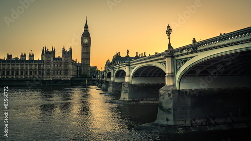 Big Ben and Houses of parliament at dusk, London, UK  © arturas kerdokas