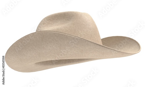 3d illustration of a cowboy hat