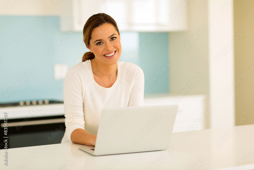 young woman using laptop computer young woman using laptop computer