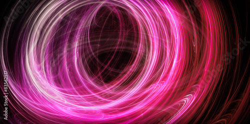 Abstract pink energy circles