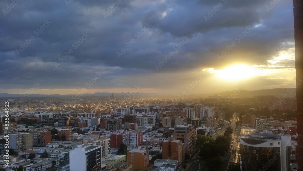 Atardecer en Bogotá