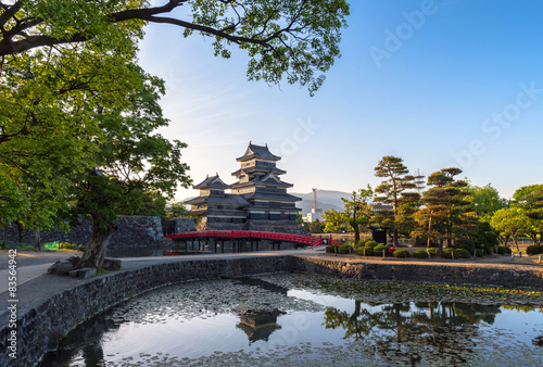 Matsumoto castle in the morning time  photo