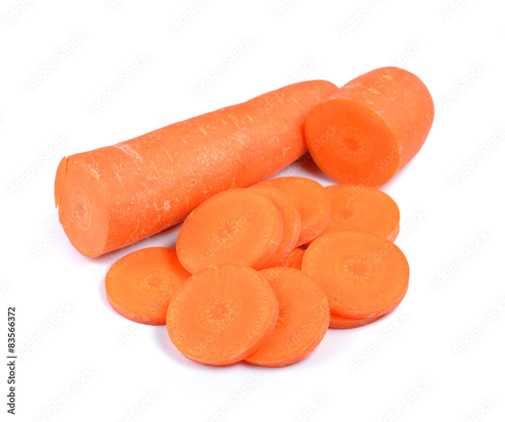 carrot on white background