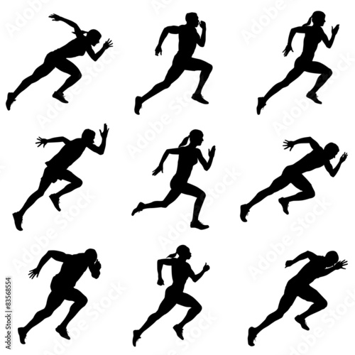 Running Silhouettes