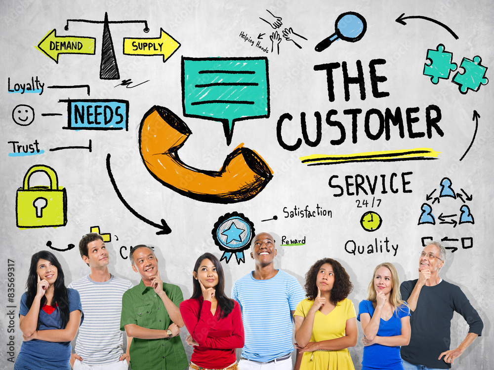 The Customer Service Target Market Support Assistance Concept The Customer Service Target Market Support Assistance Concept