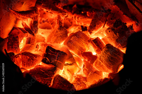 Burning charcoal in stove