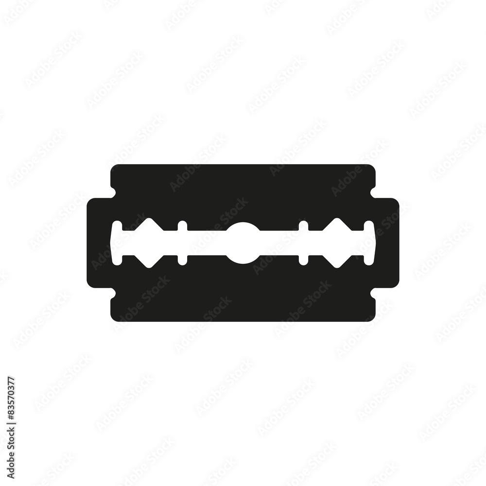 The blade razor icon. Shaver symbol. Flat The blade razor icon. Shaver symbol. Flat