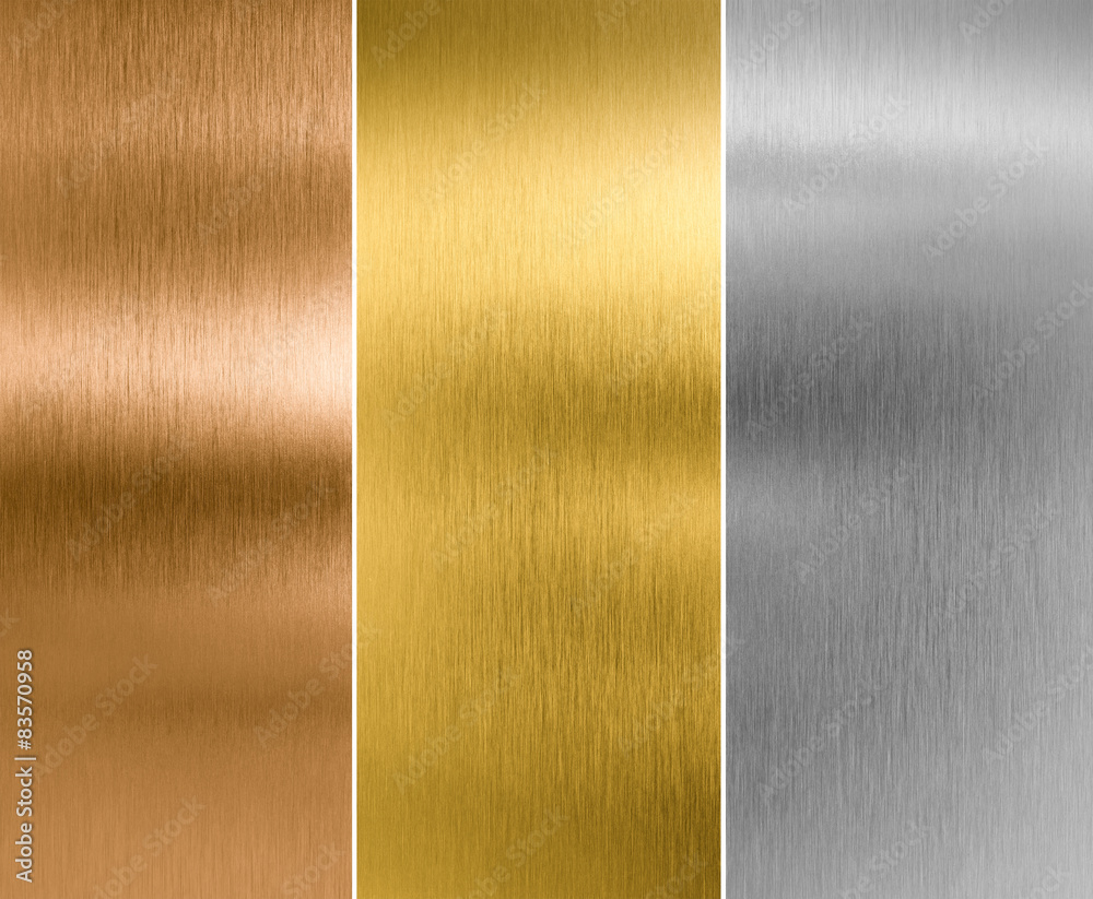silver, gold and bronze metal texture backgrounds Stock Illustration |  Adobe Stock