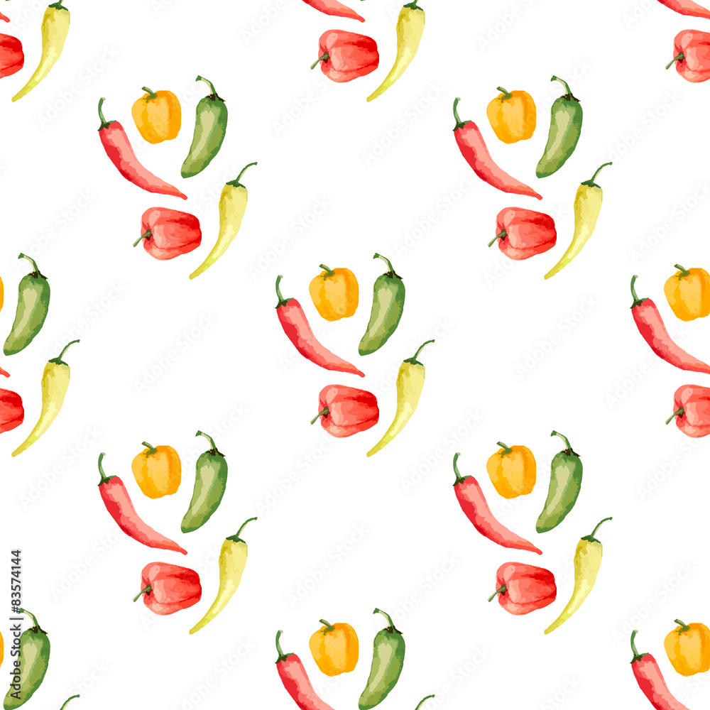 Watercolor seamless pattern