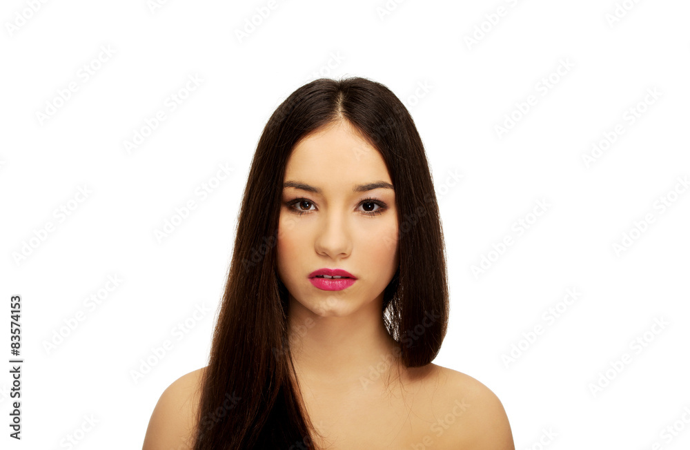 Beauty woman with full make up. Beauty woman with full make up.