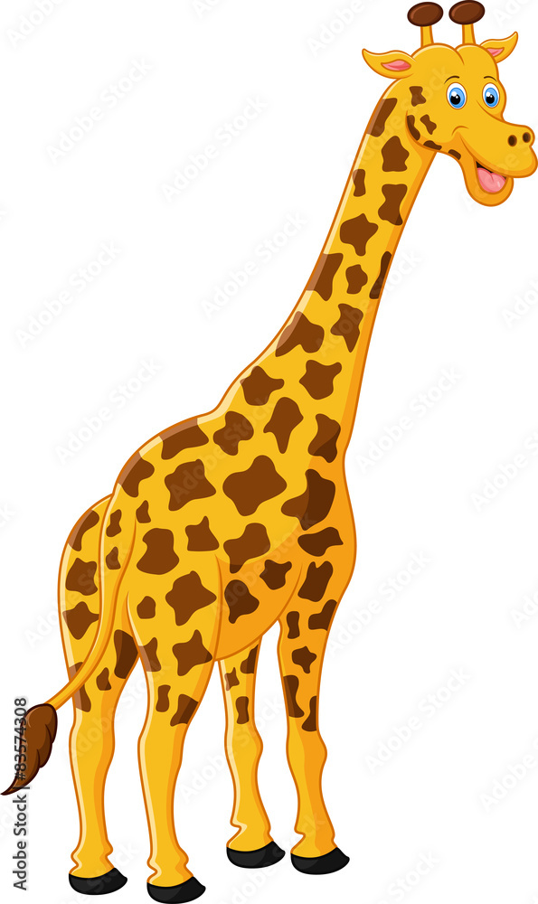 Obraz premium Cute giraffe cartoon