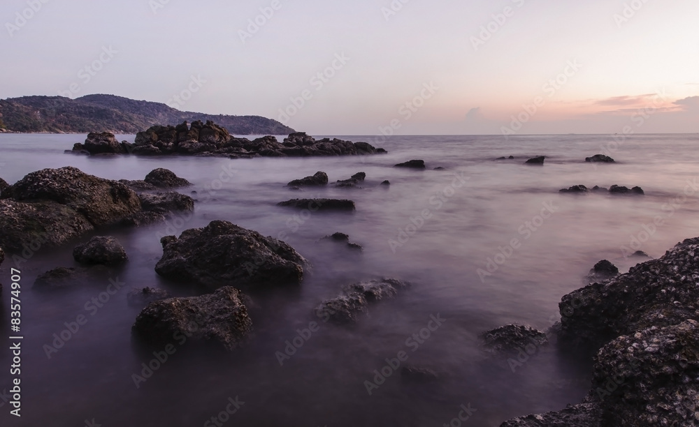 Seascape During Sunrise. Beautiful Natural Seascape,Kata Beach,