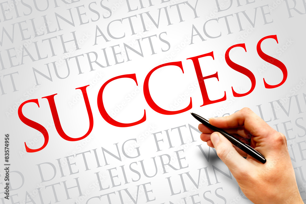 SUCCESS word cloud, fitness, sport, health concept SUCCESS word cloud, fitness, sport, health concept