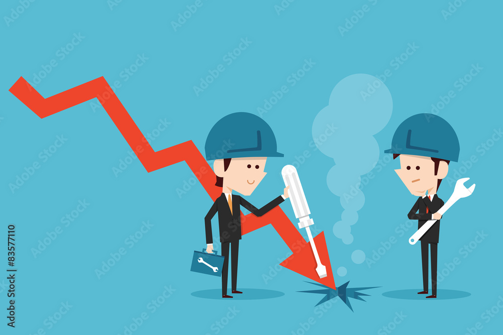 Businessman running away Businessman running away