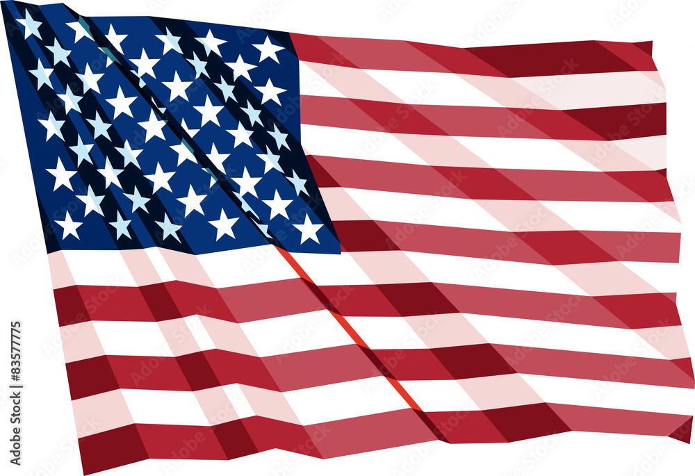 Obraz premium Crumpled US Flag