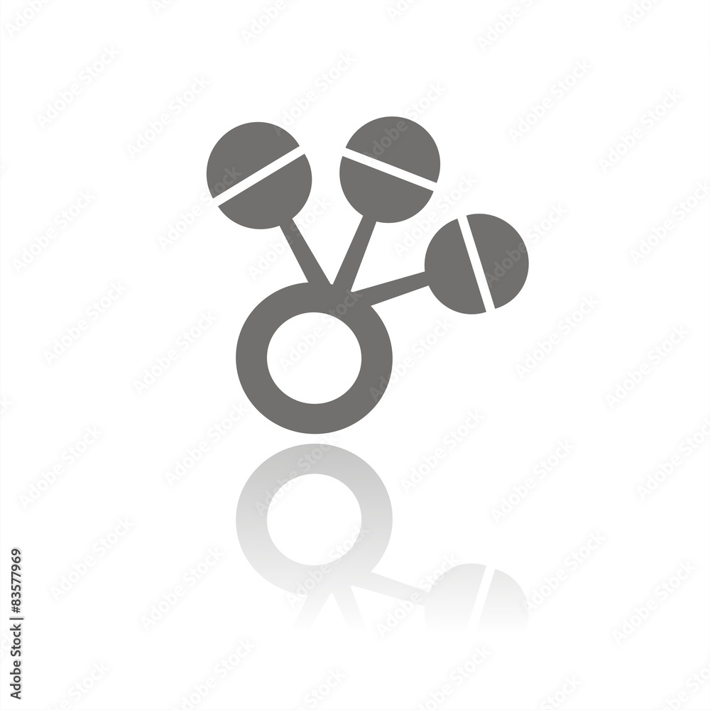 Icono sonajero FB reflejo Icono sonajero FB reflejo