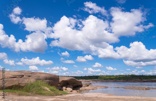 Grand Canyon amazing of rock in Mekong river, Ubonratchathani Th