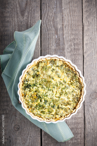 Spinach quiche, gluten free