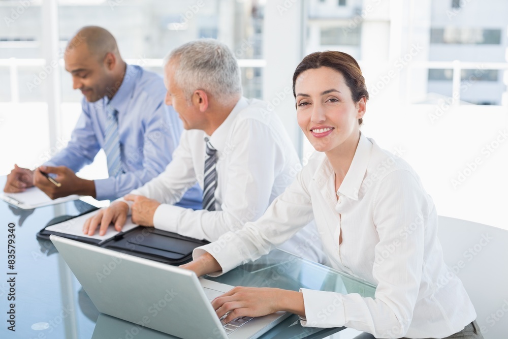 Business team during meeting Business team during meeting