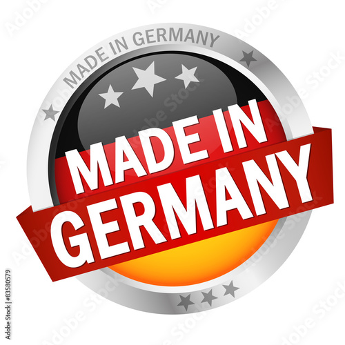 Button with Banner MADE IN GERMANY