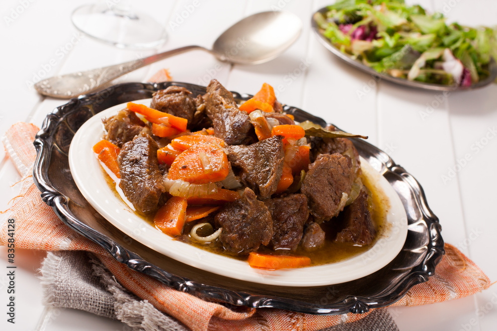Stew with beef and carrots Stew with beef and carrots