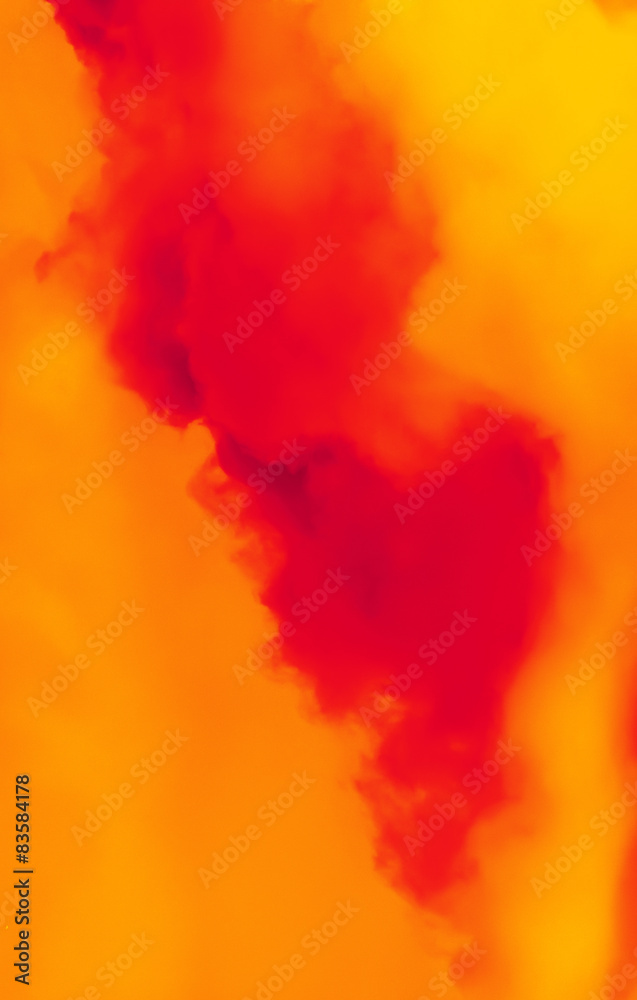 Red smoke-vapor