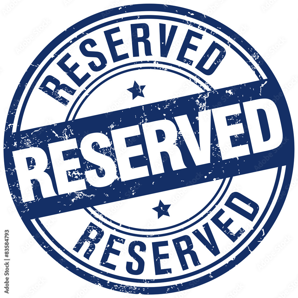 reserved stamp reserved stamp