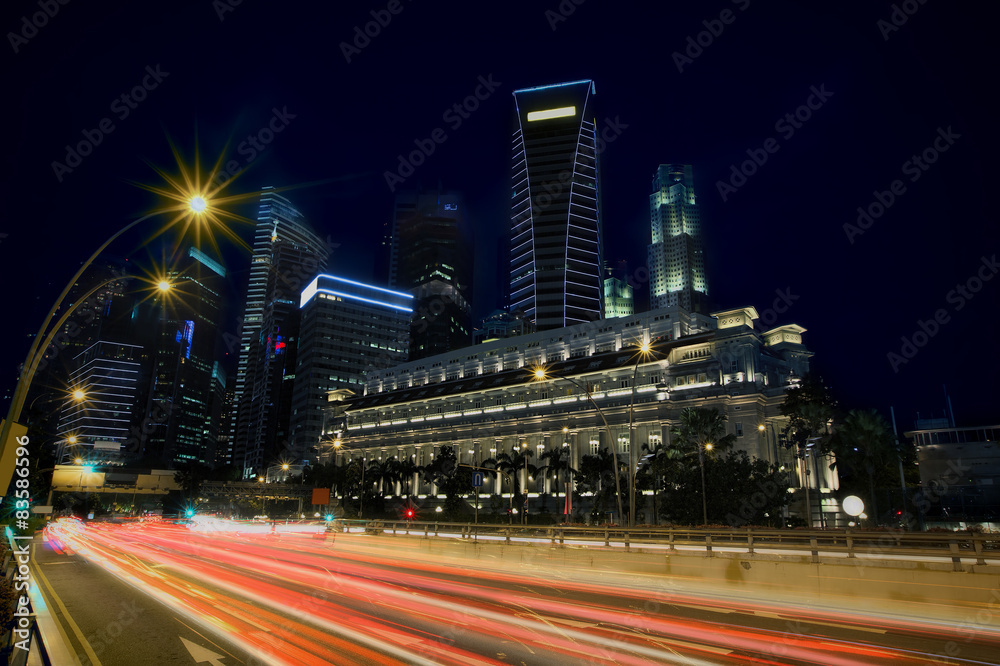 Fototapeta premium Light trails