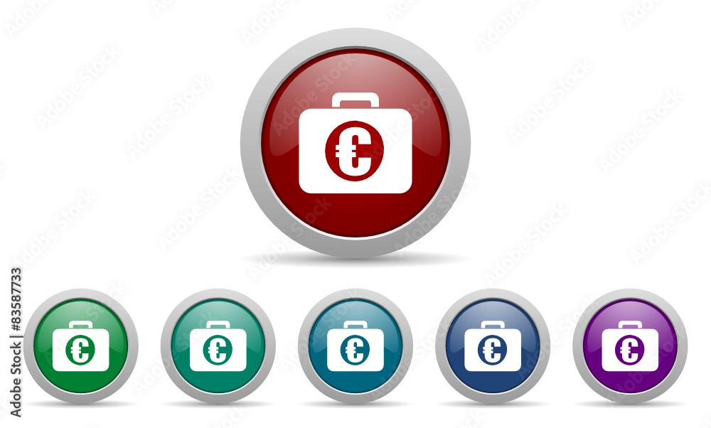 bank vector web icons set bank vector web icons set