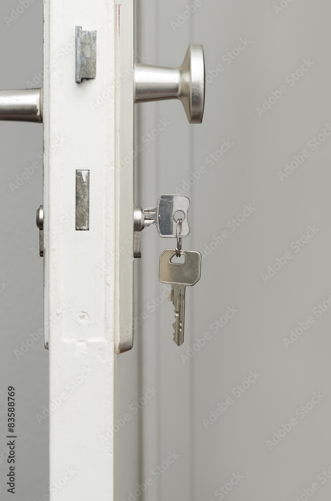 Doorhandle with key
