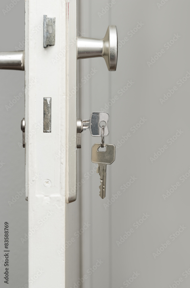 Doorhandle with key Doorhandle with key