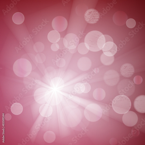 Abstract bokeh sparkles on blurred background