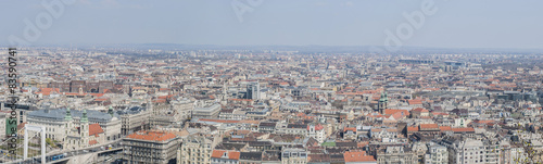 Fototapeta Naklejka Na Ścianę i Meble -  Panoramic photo: Budapest cityscape