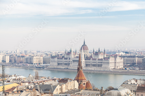 View of Budapest from the Buda hills  Hungary
