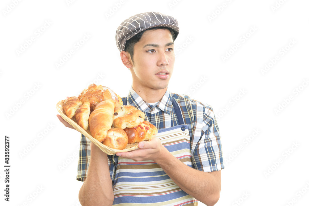 笑顔のウェイター