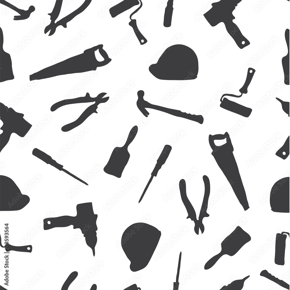 The ornament of building tools The ornament of building tools