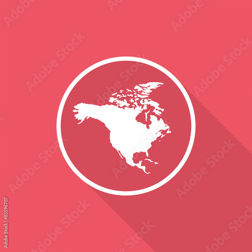 north america continent icon