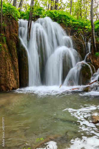 Waterfall in deep forest © Kavita