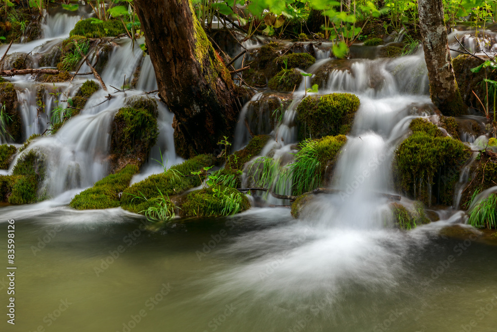 Waterfall in deep forest