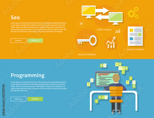Programming and Seo Concept