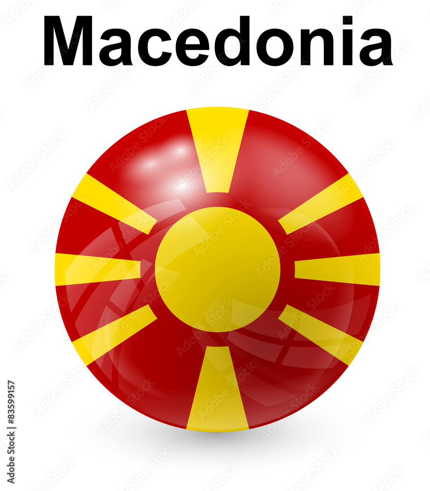 Obraz premium macedonia official state flag