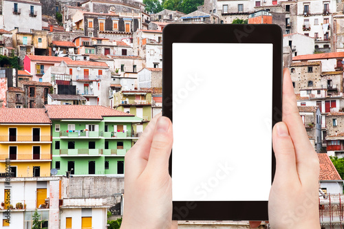 tourist photographs of Castiglione di Sicilia town