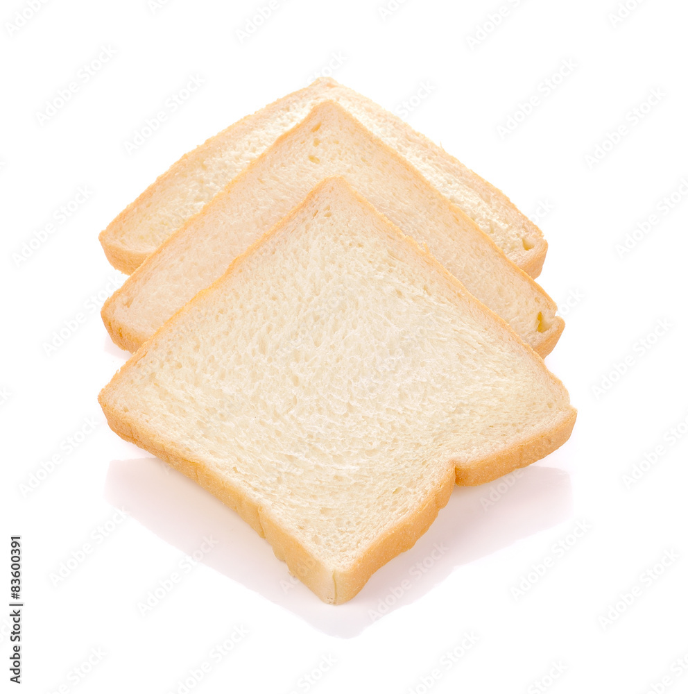 sliced bread isolated on white background sliced bread isolated on white background
