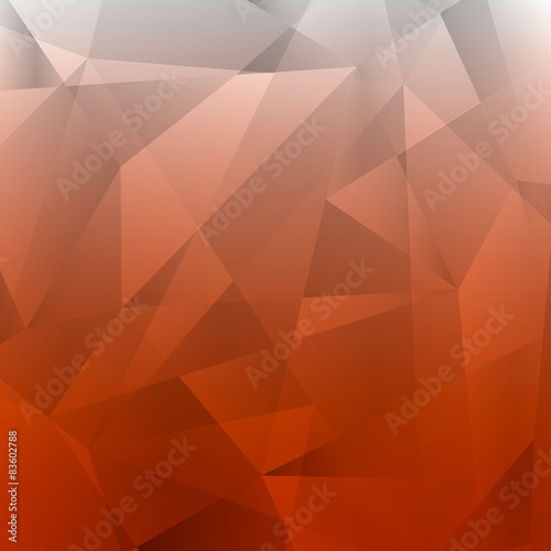 Red abstract polygonal space