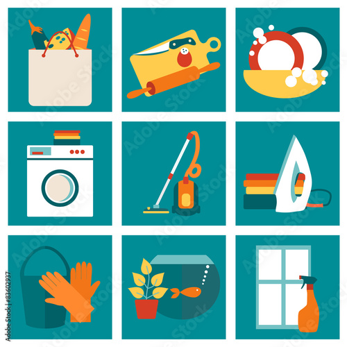 House work concept vector illustration. 