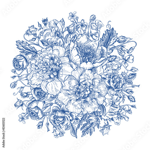 Bouquet of summer flowers.